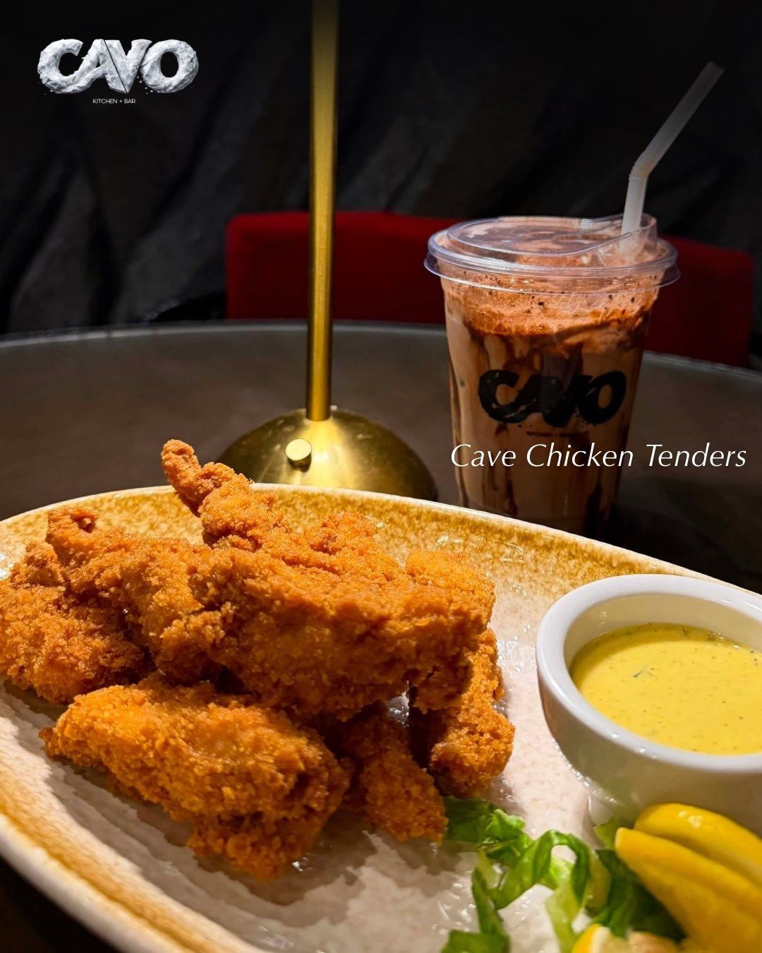 Cavo's card for the Cave Chicken Tenders