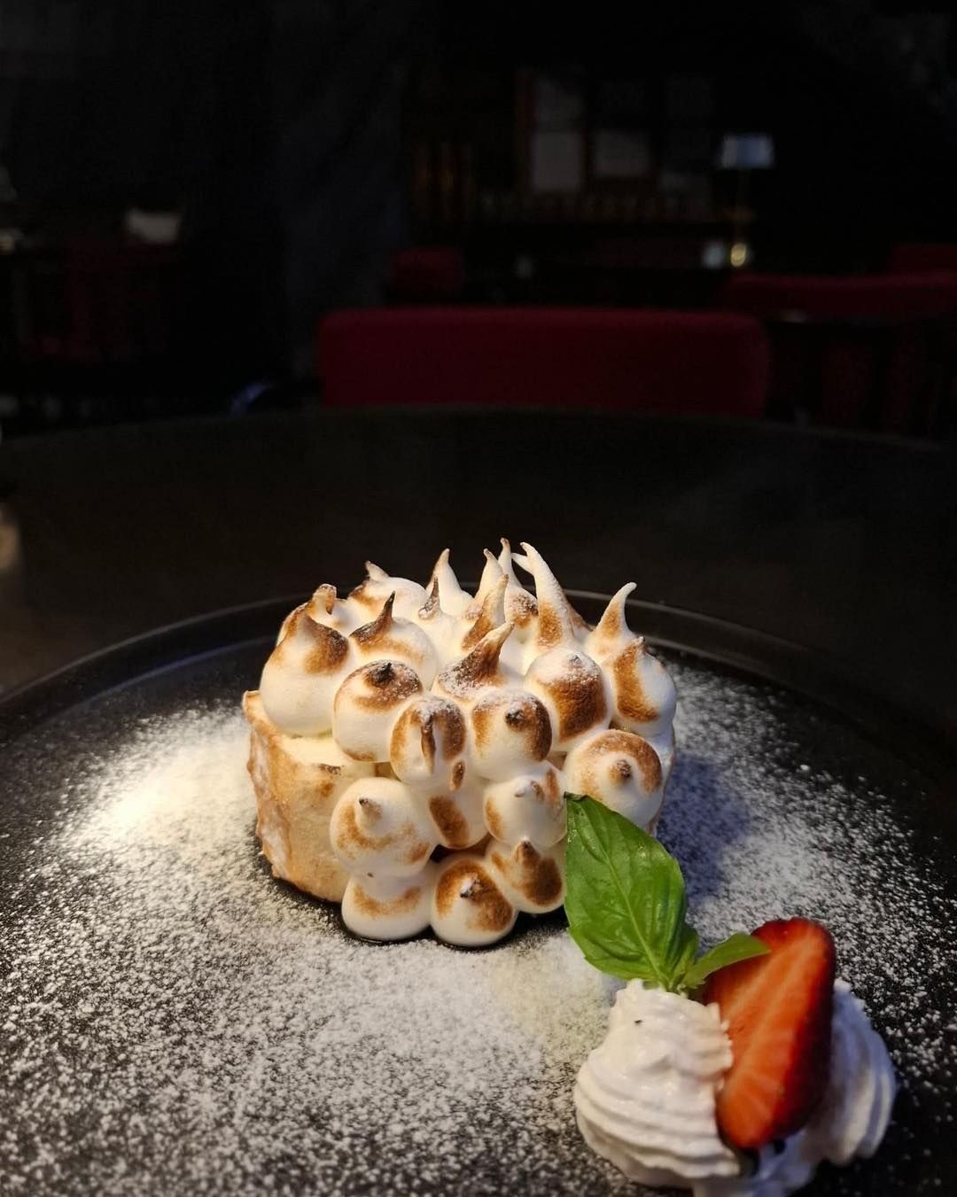 Braso de Mercedes, a torched meringue roll