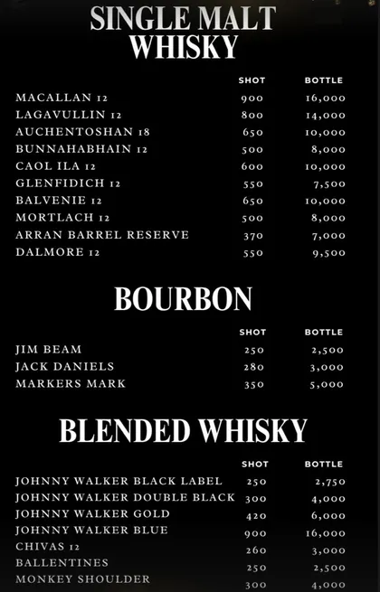 Drinks menu, printed page 3 of 5